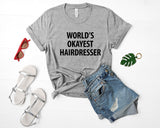World's Okayest Hairdresser T-Shirt-WaryaTshirts