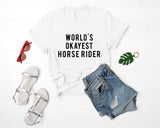 World's okayest Horse Rider T-Shirt-WaryaTshirts