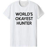 World's Okayest Hunter T-Shirt-WaryaTshirts