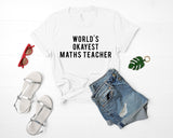 Worlds Okayest Maths Teacher T-Shirt-WaryaTshirts