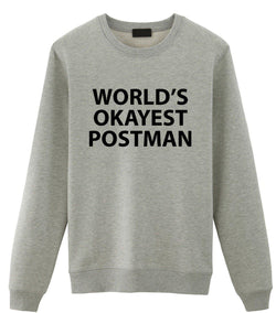 World's Okayest Postman Sweatshirt-WaryaTshirts