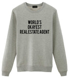 World's Okayest Real Estate Agent Sweatshirt Mens Womens