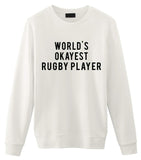 World's Okayest Rugby Player Sweater-WaryaTshirts