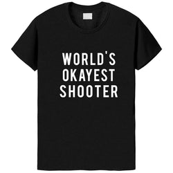 World's Okayest Shooter T-Shirt-WaryaTshirts