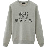 World's Okayest Sister in Law Sweater-WaryaTshirts