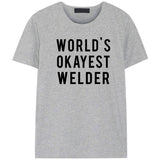 World's Okayest Welder T-Shirt-WaryaTshirts